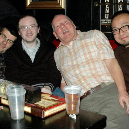 Jeff Dudgeon MBE, third from left