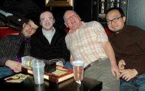 Jeff Dudgeon MBE, third from left