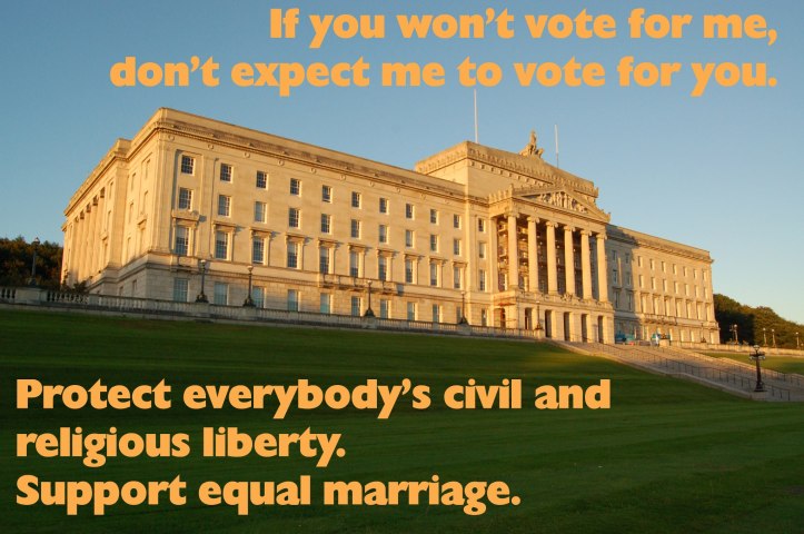 If you don't vote for me, don't expect me to vote for you. 