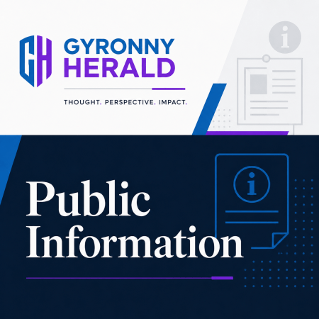 Gyronny Herald Public Information banner